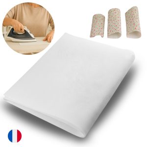 1️⃣ Entoilage thermocollant blanc Coutursup 100×250 cm non tissé polyester 2️⃣ Feuille d’entoilage thermocollant blanc fin format XXL 2,5 m Coutursup 3️⃣ Entoilage couture blanc thermocollant souple non tissé Coutursup