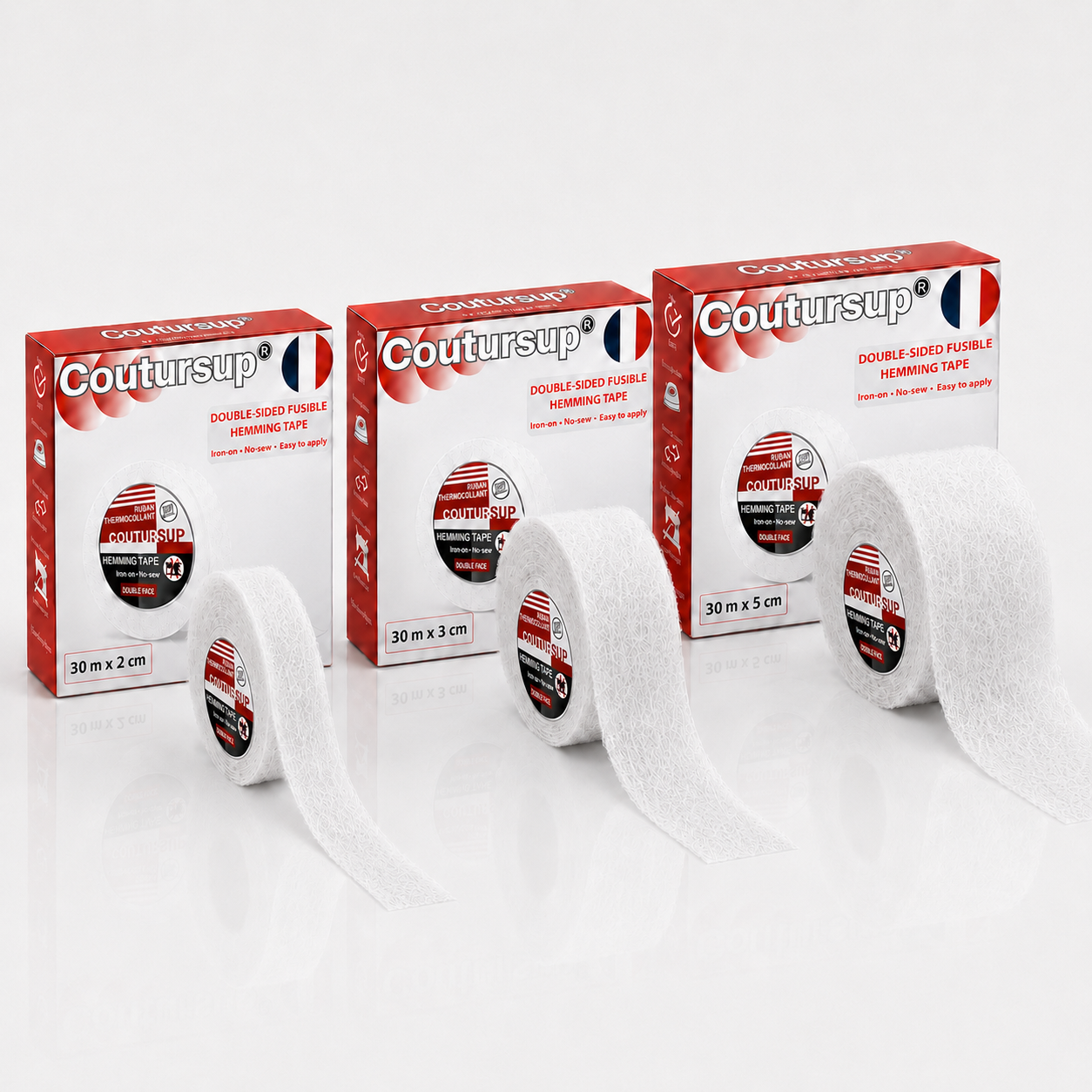 Kit Ourlet Sans Couture 3 largeurs : 2 cm • 3 cm • 5 cm